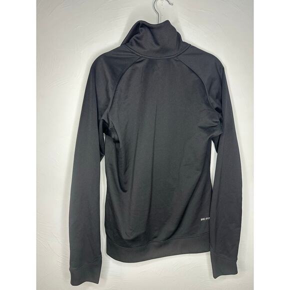 Nike Dri-Fit Full Zip Track Jacket Women's Size Large Black Pink Athleisure - Picture 3 of 6